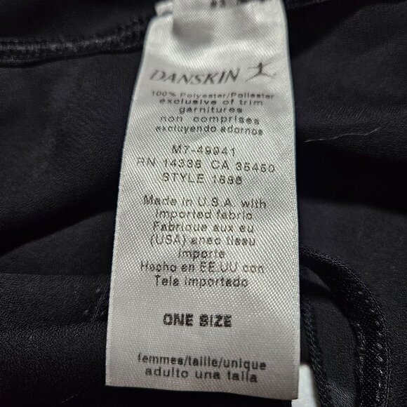 Danskin Pink Tie Waist Cardigan Black Sheer Dance Wrap Skirt Womens Size Large - Picture 8 of 8